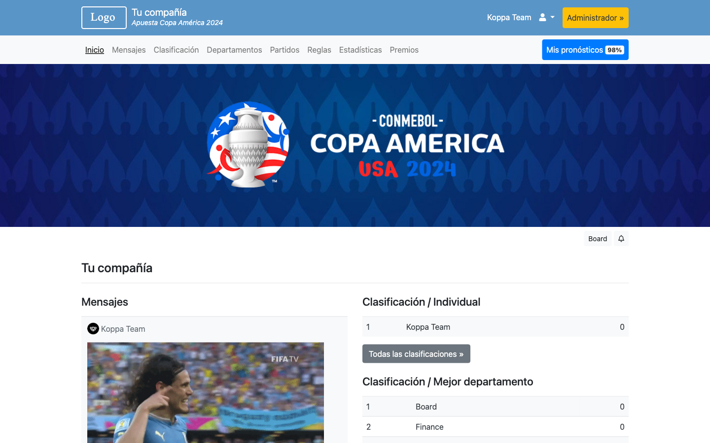 Apuesta Copa América 2024 Home